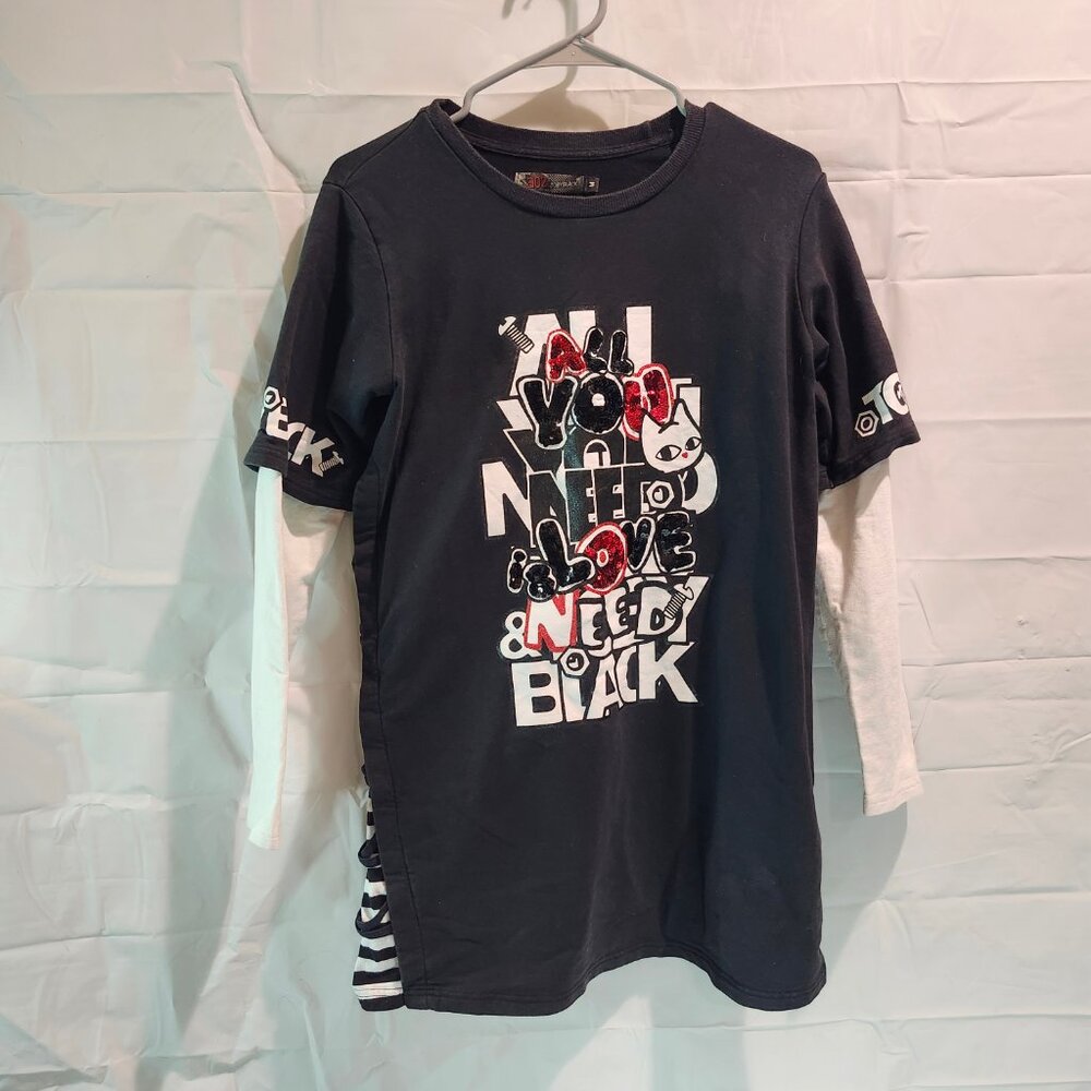 A02 Toby Black Meow Shirt